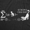 Womens String Theory Tshirt Funny Cat Math Science Nerdy Tee