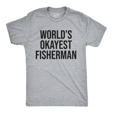 World's Okayest Fisherman Men's Tshirt