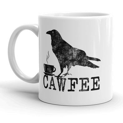 Cawfee Mug Funny Bird Crow Coffee Cup - 11oz