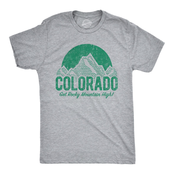 Colorado Get Rocky Mountain High Men's Tshirt