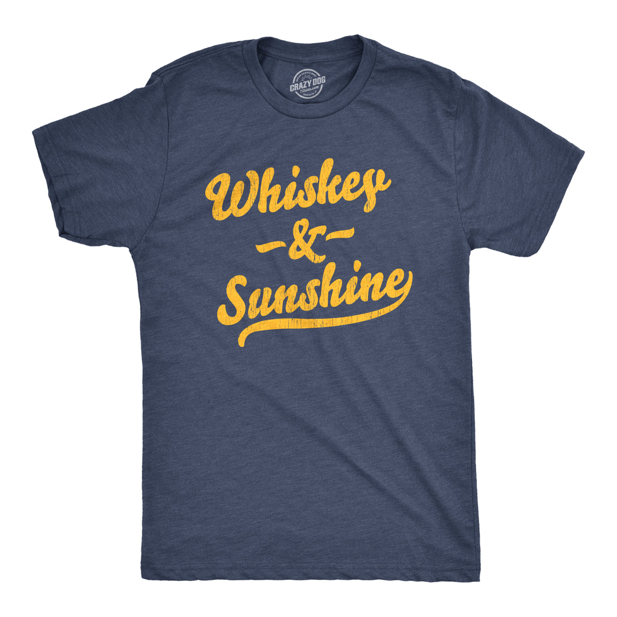 Mens Whiskey And Sunshine Tshirt Funny Summer Drinking Tee