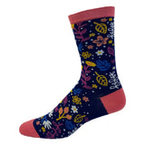 Women's Awesome Mom Socks Cute Mothers Day Flowers Novelty Footwear For Mama