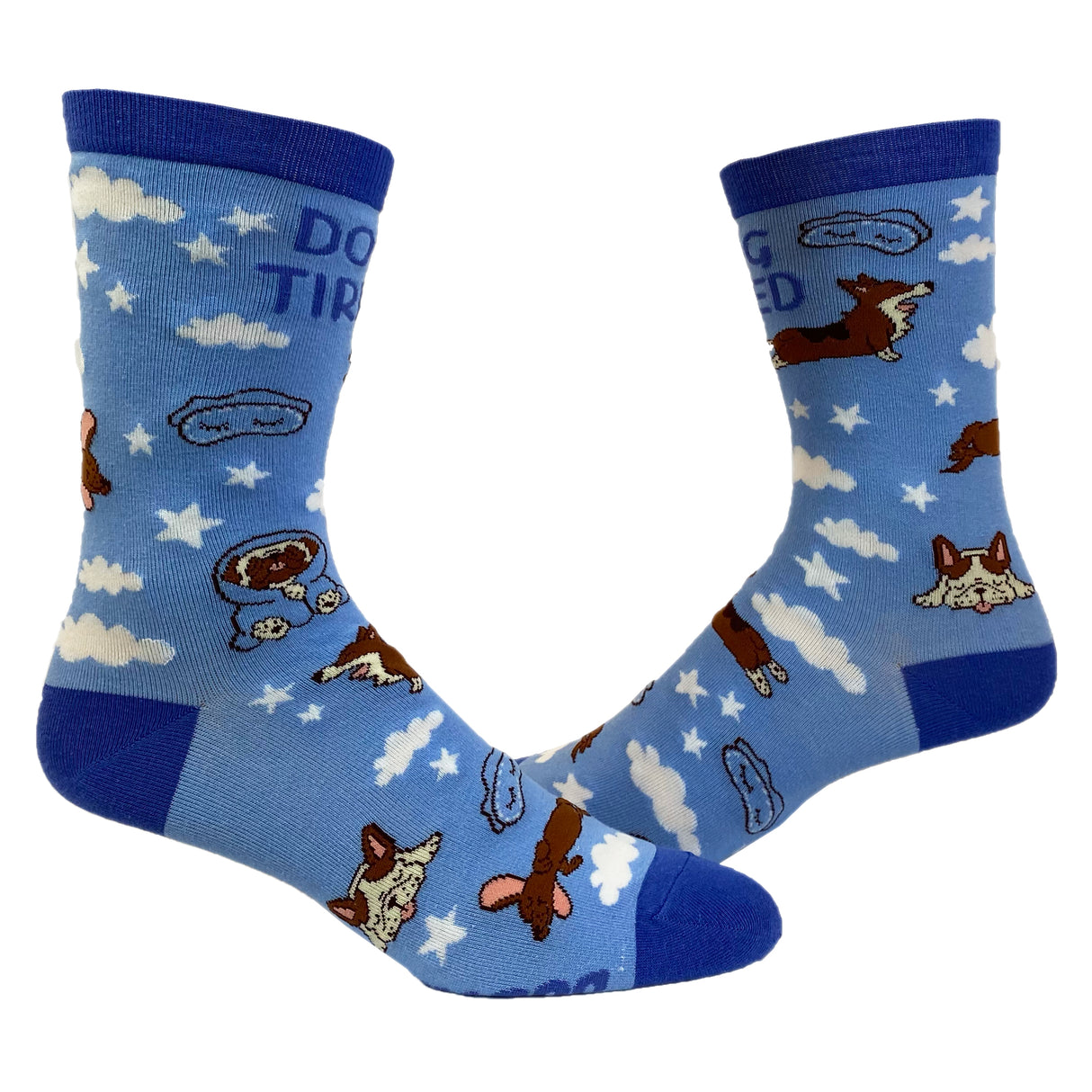 Women's Dog Tired Socks Funny Pet Puppy Animal Lover Sleepy Graphic Novelty Footwear