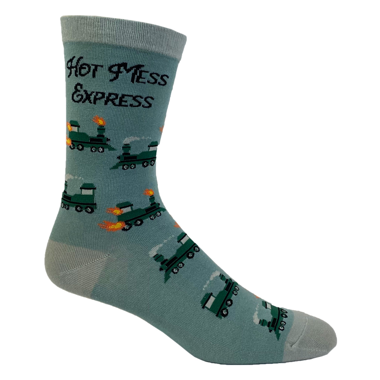 Women's Hot Mess Express Socks Funny Train Hungover Party Sarcastic Graphic Novelty Footwear