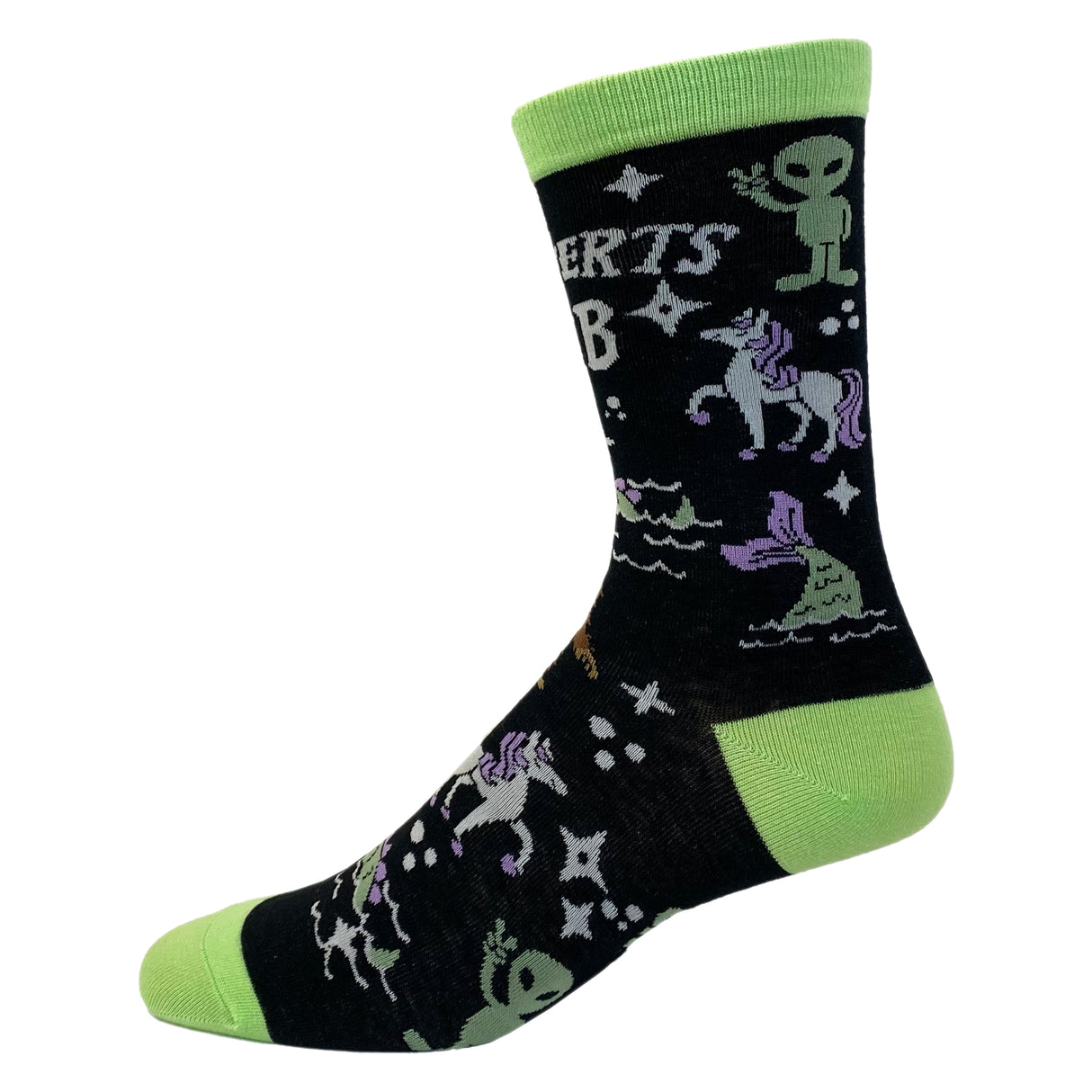 Women's Introverts Club Socks Funny Day Dreamer Loner Unicorn UFO Footwear