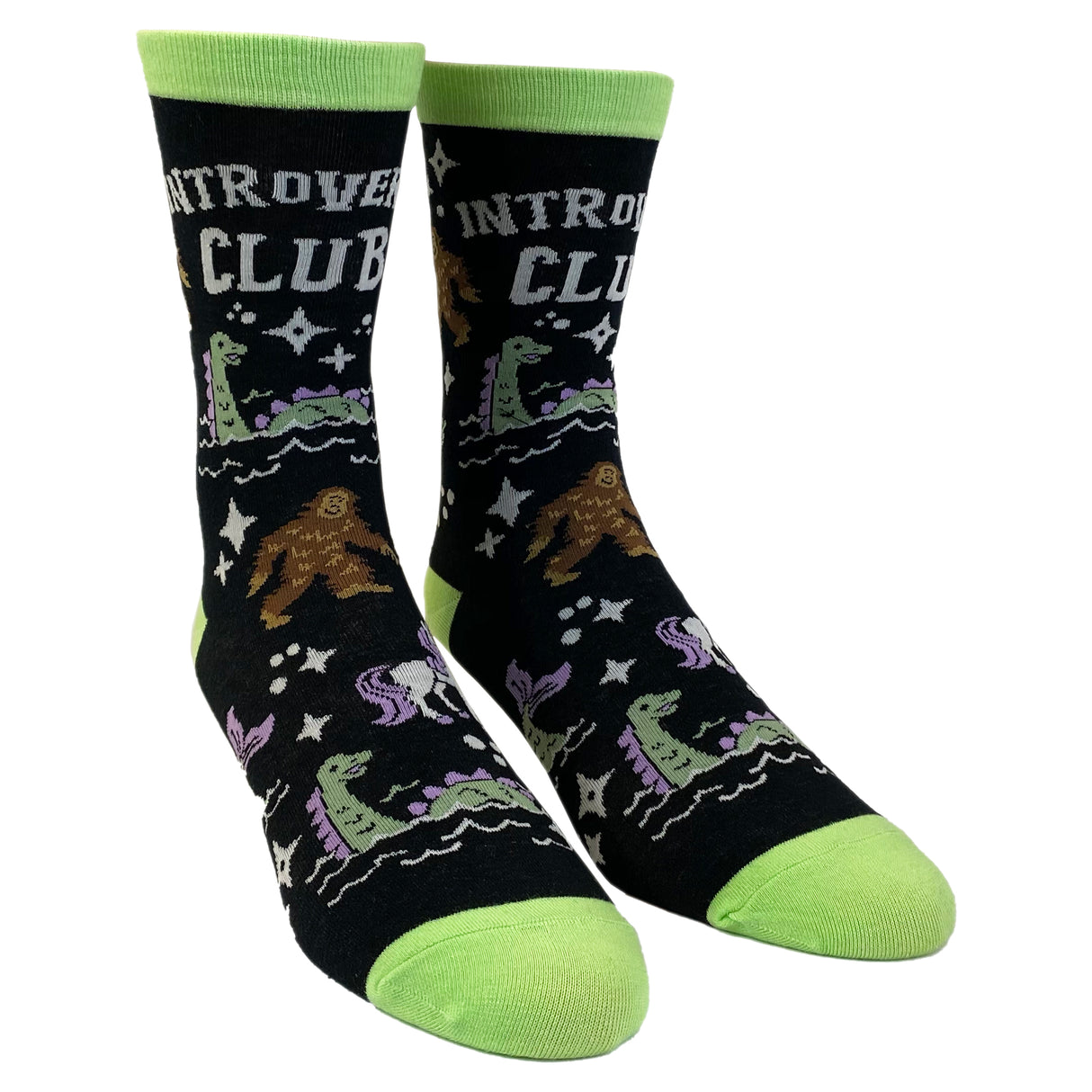 Women's Introverts Club Socks Funny Day Dreamer Loner Unicorn UFO Footwear