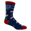 Women's Hold On Let Me Overthink This Socks Funny Sarcastic Anixeity Graphic Novelty Footwear