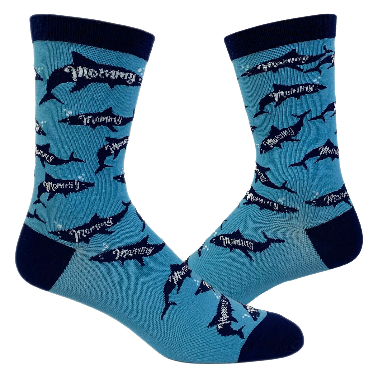 Women's Mommy Shark Socks Funny Viral Song Mothers Day Fish Graphic Novelty Footwear