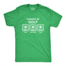 100% Chance Of Golf Men's Tshirt