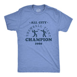 Mens All City Snowball Fight Champion 1988 Tshirt Funny Winter Snow Graphic Vintage Tee