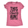Womens This Is What An Amazing Aunt Looks Like T shirt Funny Family Tee For Ladies