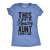 Womens This Is What An Amazing Aunt Looks Like T shirt Funny Family Tee For Ladies