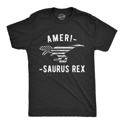 Mens Amerisaurus Rex Tshirt Funny 4th Of July T-Rex America Graphic Novelty Tee