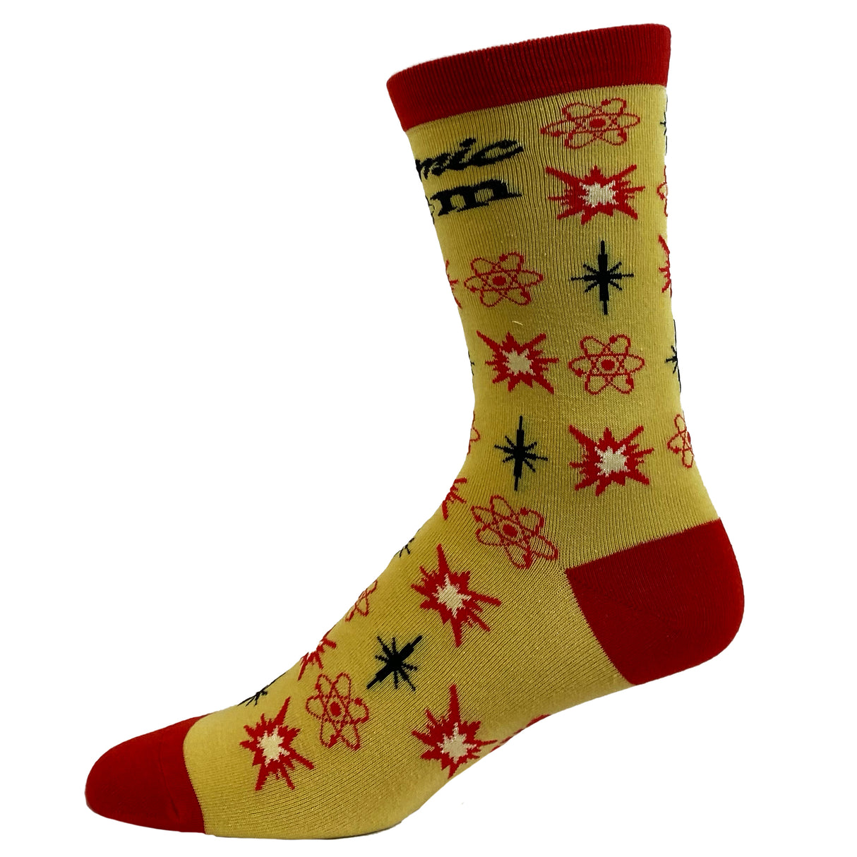 Women's Atomic Mom Socks Funny Nerdy Science Atoms Graphic Novelty Footwear