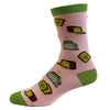 Women's Avocado Toast Socks Funny Millenial Breakfast Bread Graphic Novelty Footwear