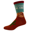 Women's It's A Beautiful Day To Leave Me Alone Socks Funny Desert Camping Graphic Footwear