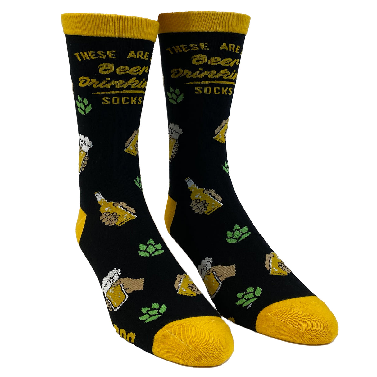 Men's These Are My Beer Drinking Socks Funny Party IPA Brew Graphic Novelty Footwear