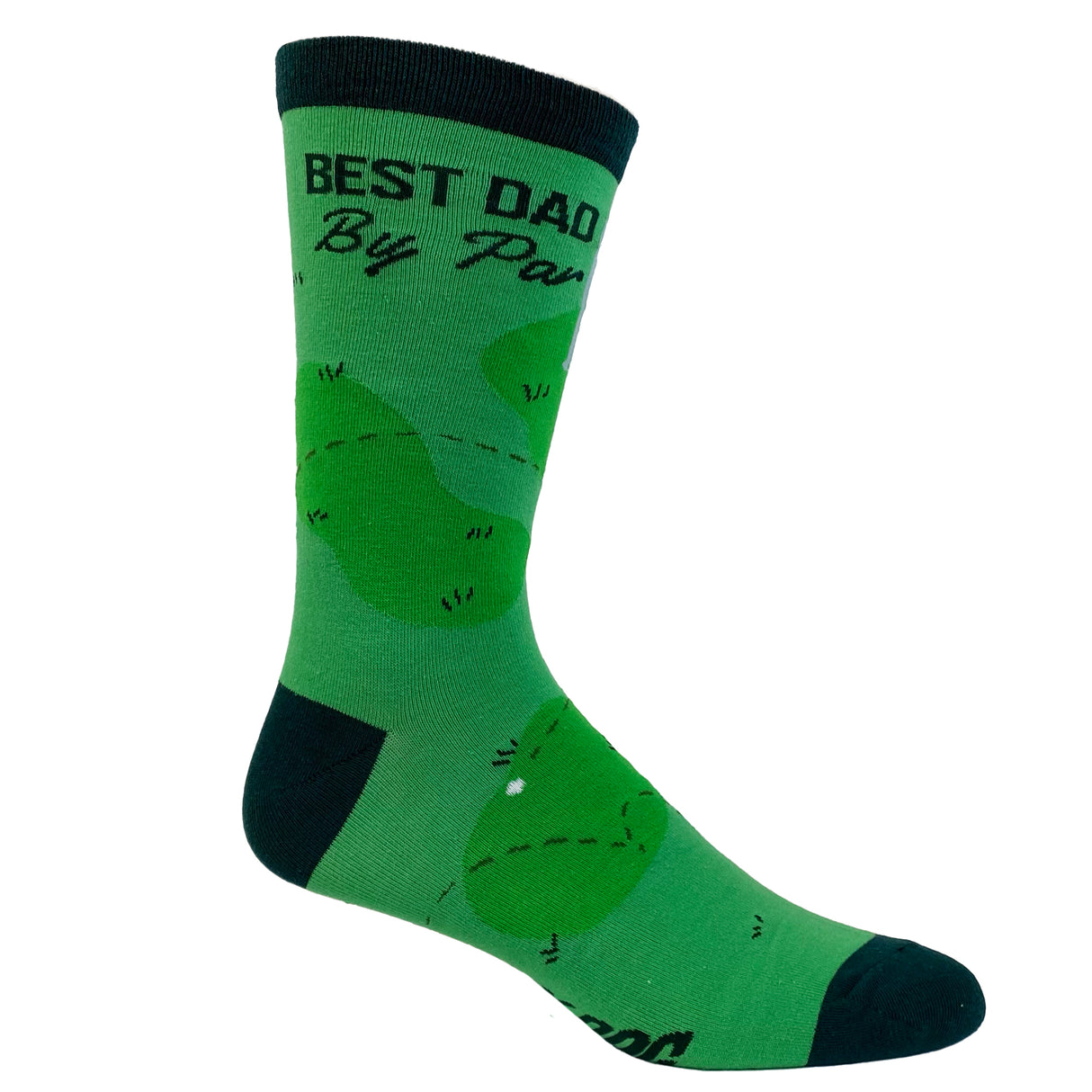 Men's Best Dad By Par Socks Funny Fathers Day Golf Novelty Graphic Footwear