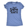 Womens Best Sisters Get Promoted To Auntie Funny Gift for Aunt Sarcastic Cool