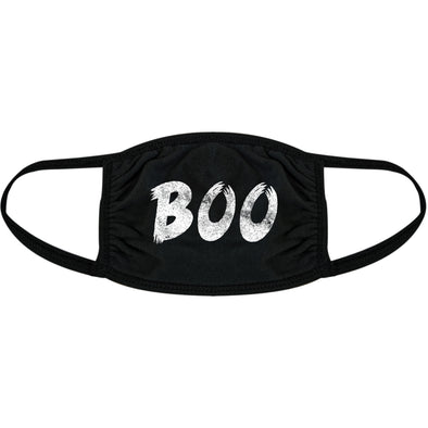 Boo Face Mask Funny Halloween Ghost Graphic Nose And Mouth Covering