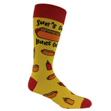 Men's Suns Out Buns Out Socks Funny Backyard Cookout Bar-b-que Summer Graphic Novelty Fotowear