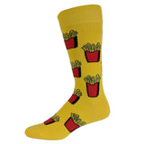 Women's Burger And Fries Socks Funny Junk Food Backyard Cookout Vintage Novelty Footwear