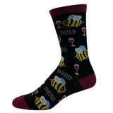 Women's Buzzed Socks Funny Bumble Bee Drinking Party Graphic Novelty Footwear