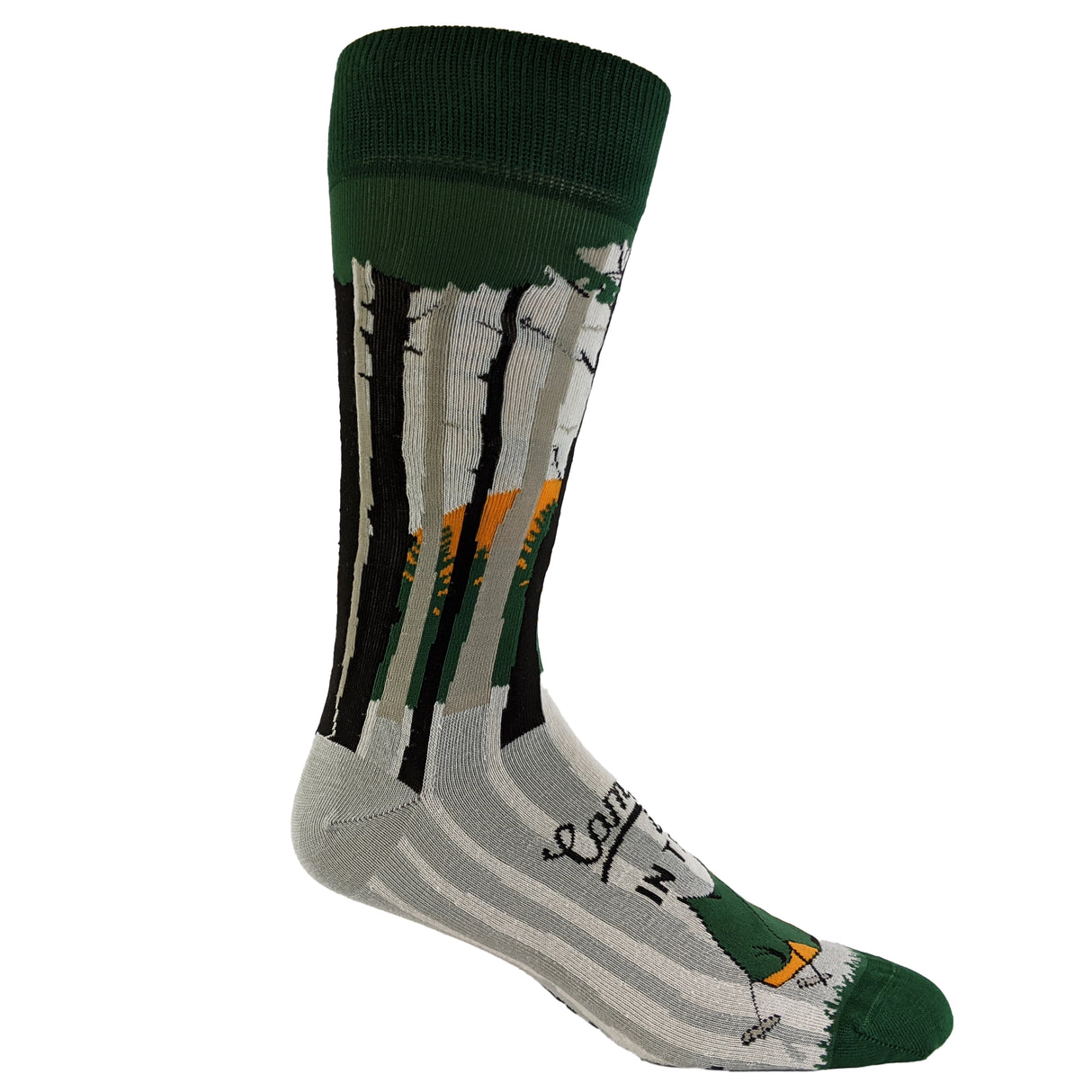 Men's Camping is In Tents Socks Funny Intense Outdoor Adventure Novelty Footwear