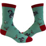 Women's Cat Butt Mistletoe Socks Funny Christmas Kitty Pet Lover Sarcastic Footwear