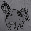 Womens Cat Butt Mistletoe Tshirt Funny Christmas Kitty Animal Lover Graphic Novelty Tee