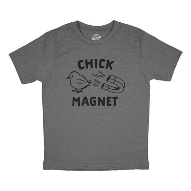 Youth Chick Magnet Tshirt Funny Cut Baby Chicken Novelty Tee