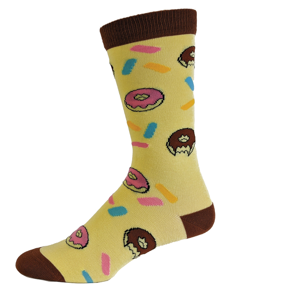 Women's Coffee And Donuts Socks Funny Breakfast Brunch Morning Vintage Novelty Footwear
