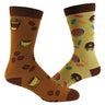 Women's Coffee And Donuts Socks Funny Breakfast Brunch Morning Vintage Novelty Footwear