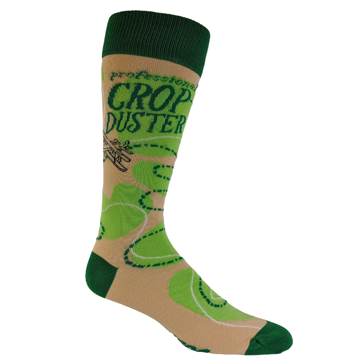 Men's Crop Duster Socks Funny Farting Bathroom Humor Airplane Graphic Novelty Footwear