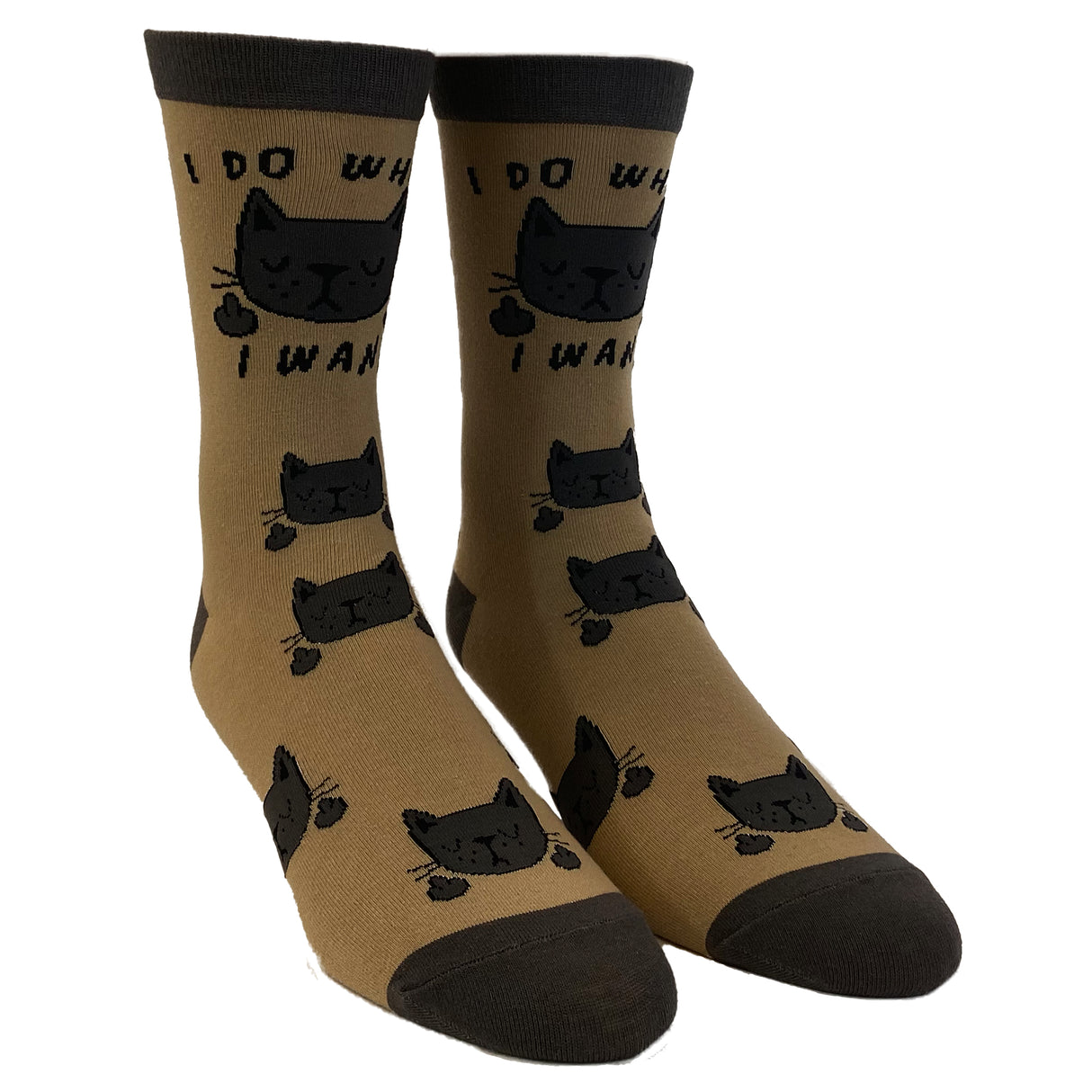 Women's I Do What I Want Cats Socks Funny Pet Kitty Animal Lover Graphic Novelty Footwear