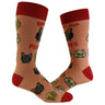 Men's Drink Up Pussies Socks Funny Cat Dad Drinking Adult Humor Sarcastic Novelty Footwear