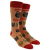 Men's Drink Up Pussies Socks Funny Cat Dad Drinking Adult Humor Sarcastic Novelty Footwear