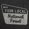 Womens Enjoy Your National Forest Funny Outdoor Vintage Camping Mountains T shirt