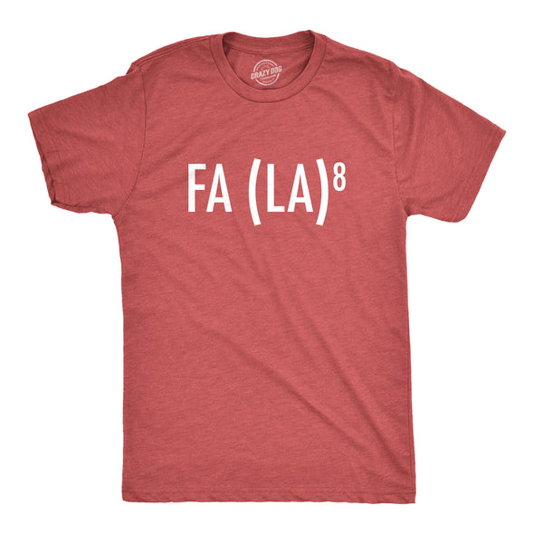 Mens FA (LA)8 Tshirt Funny Nerdy Math Christmas Carole Graphic Novelty Holiday Tee