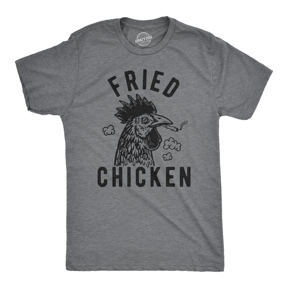 Mens Fried Chicken Tshirt Funny 420 Marijuana Graphic Novelty Tee