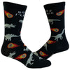 Women's Guess I'll Die Socks Funny Dinosaur Extinction Meteor Graphic Novelty Footwear