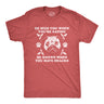 Mens He Sees You When You're Eating He Knows When You Have Snacks Tshirt Christmas Pug Tee