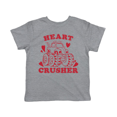 Toddler Heart Crusher Tshirt Funny Valentine's Day Pick Up Truck Tshirt