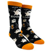Women's Here For The Booze Socks Funny Ghost Halloween Party Graphic Novelty Footwear