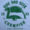 Womens Hide And Seek Champion Loch Ness Monster Tshirt Funny Sea Creature Graphic Tee
