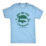 Mens Hide And Seek Champion Loch Ness Monster Tshirt Funny Sea Creature Graphic Tee