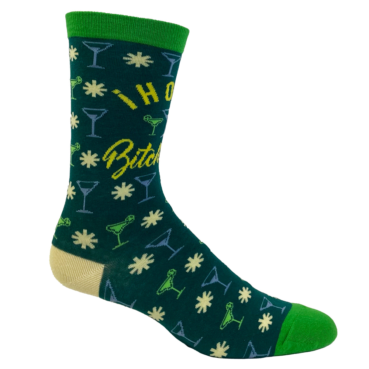 Women's Hola Bitchachos Socks Funny Tequlia Margarita Cinco De Mayo Graphic Footwear