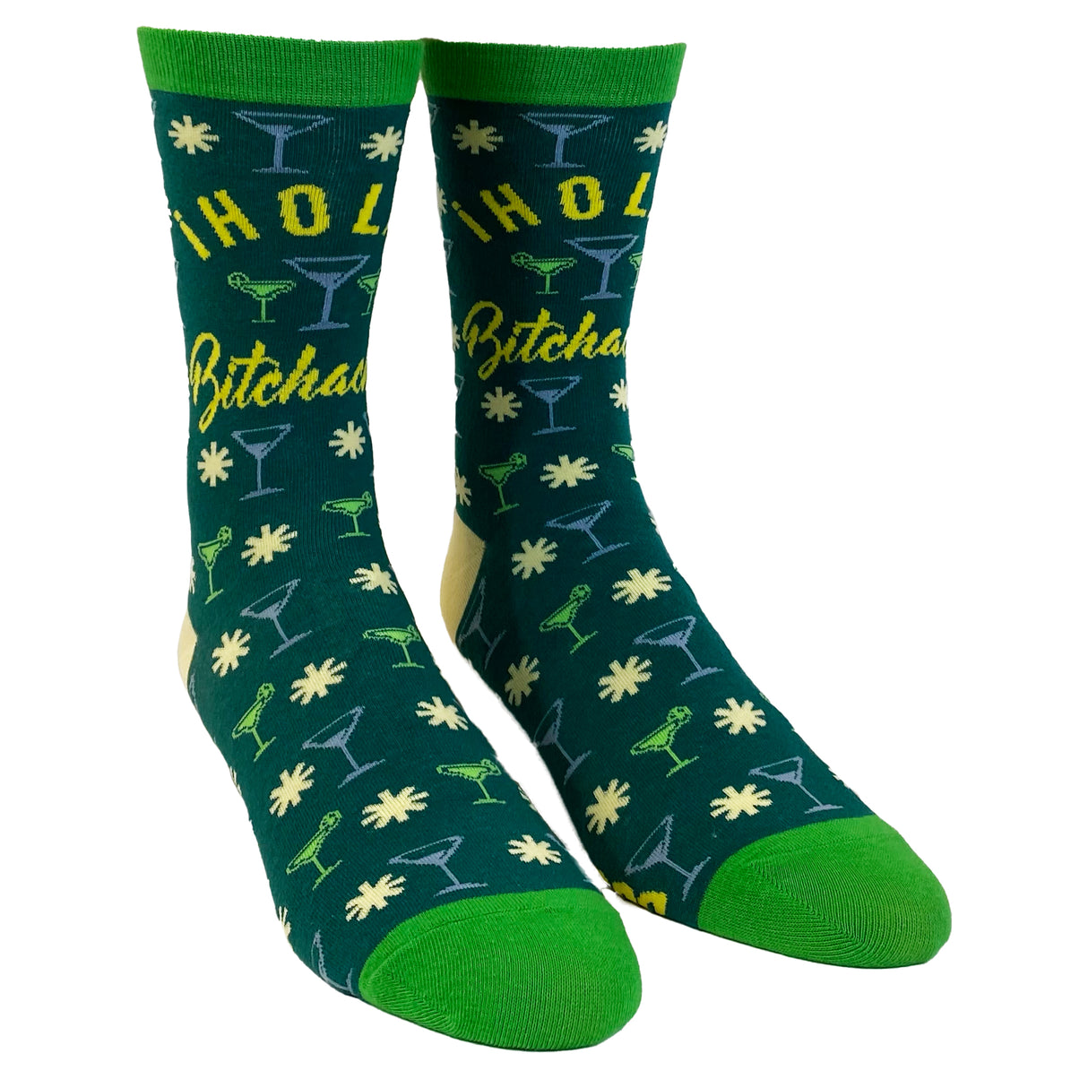 Women's Hola Bitchachos Socks Funny Tequlia Margarita Cinco De Mayo Graphic Footwear