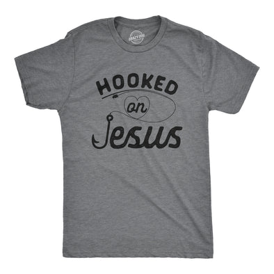 Hooked On Jesus Men's Tshirt