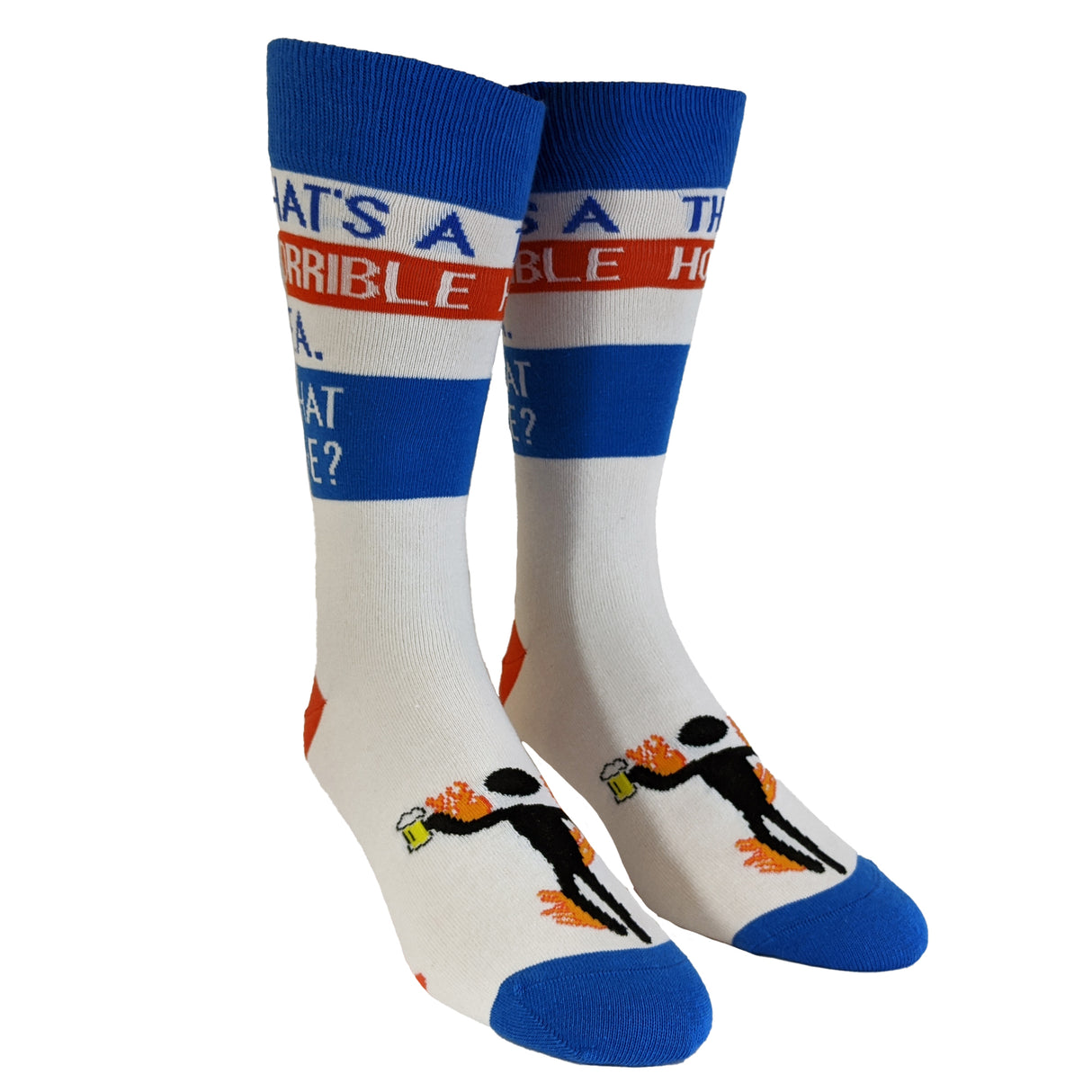 Men's That's A Horrible Idea What Time Socks Funny Party Drinking Novelty Vintage Footwear